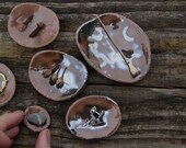 Ensemble - 6  trinket dishes  tea bag holder spoon rest