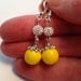 Yellow Beaded Earrings