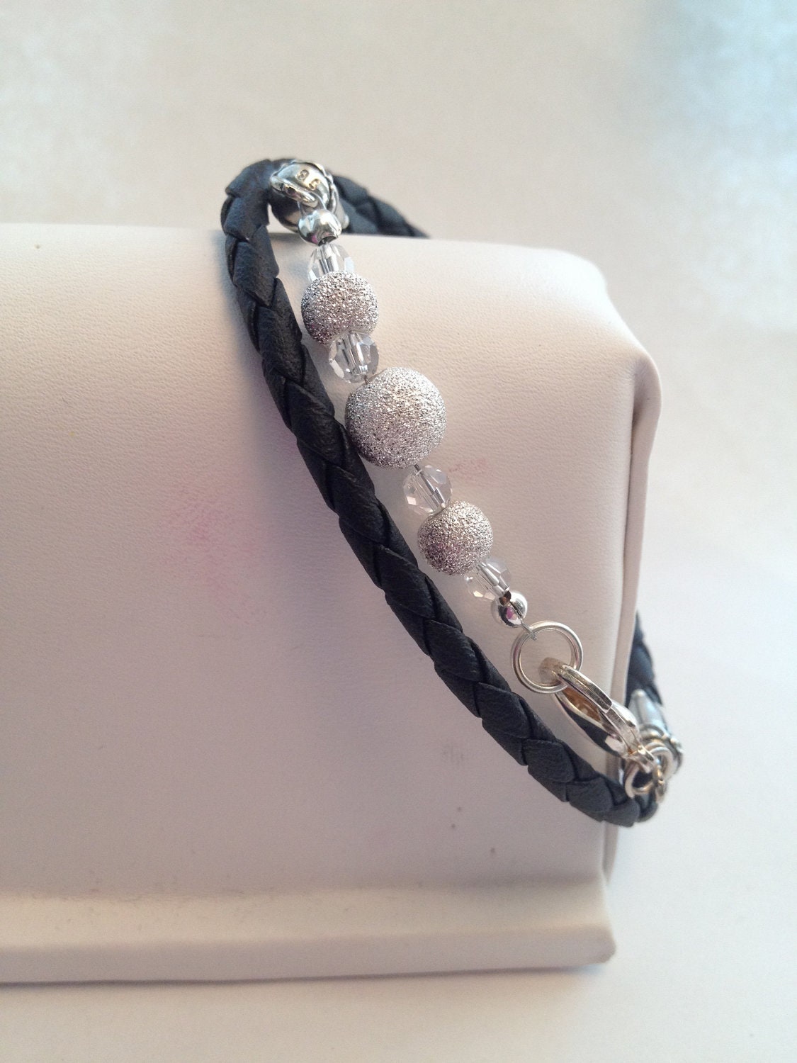 Cord & Sterling Bracelet Double Wrap
