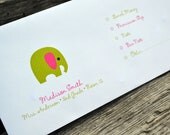 Personalized School Money Envelope for Money and Notes-Elephant Design