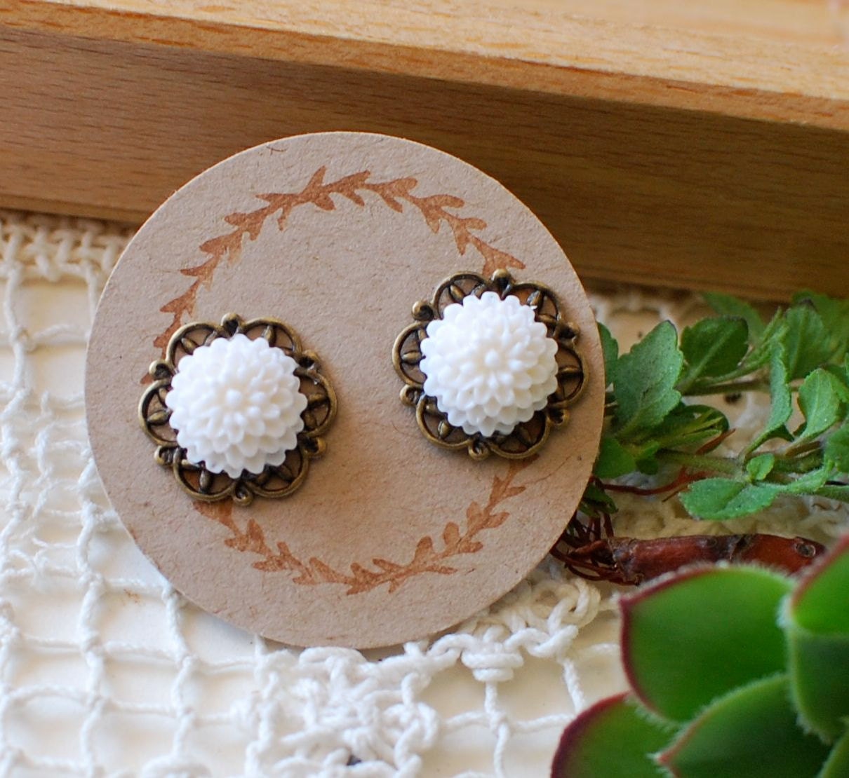 Flower Filigree Earrings