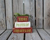 Christmas Decor BlocksThe best way to spread Christmas Cheer Buddy the Elf Wood Block Set Seasonal Home Decor Gift  Bitty