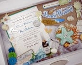 THE WATERS EDGE Wedding Invitation Keepsake Box with Engraved Name Plate