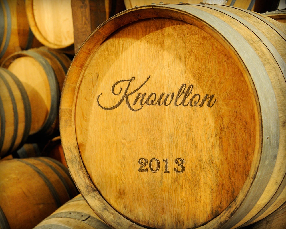 Personalized Wine Barrel Print - Romantic Gift for Couples, Wine Lover, Wedding, Anniversary, Valentine's Day, Personalized Kitchen Decor