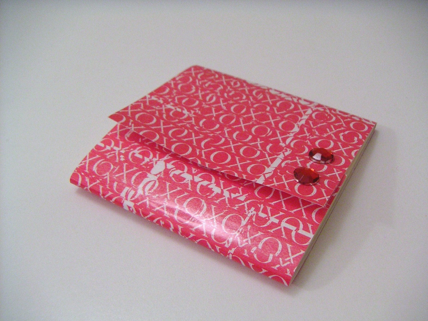 Red Hugs and Kisses Sticky Notes Pad