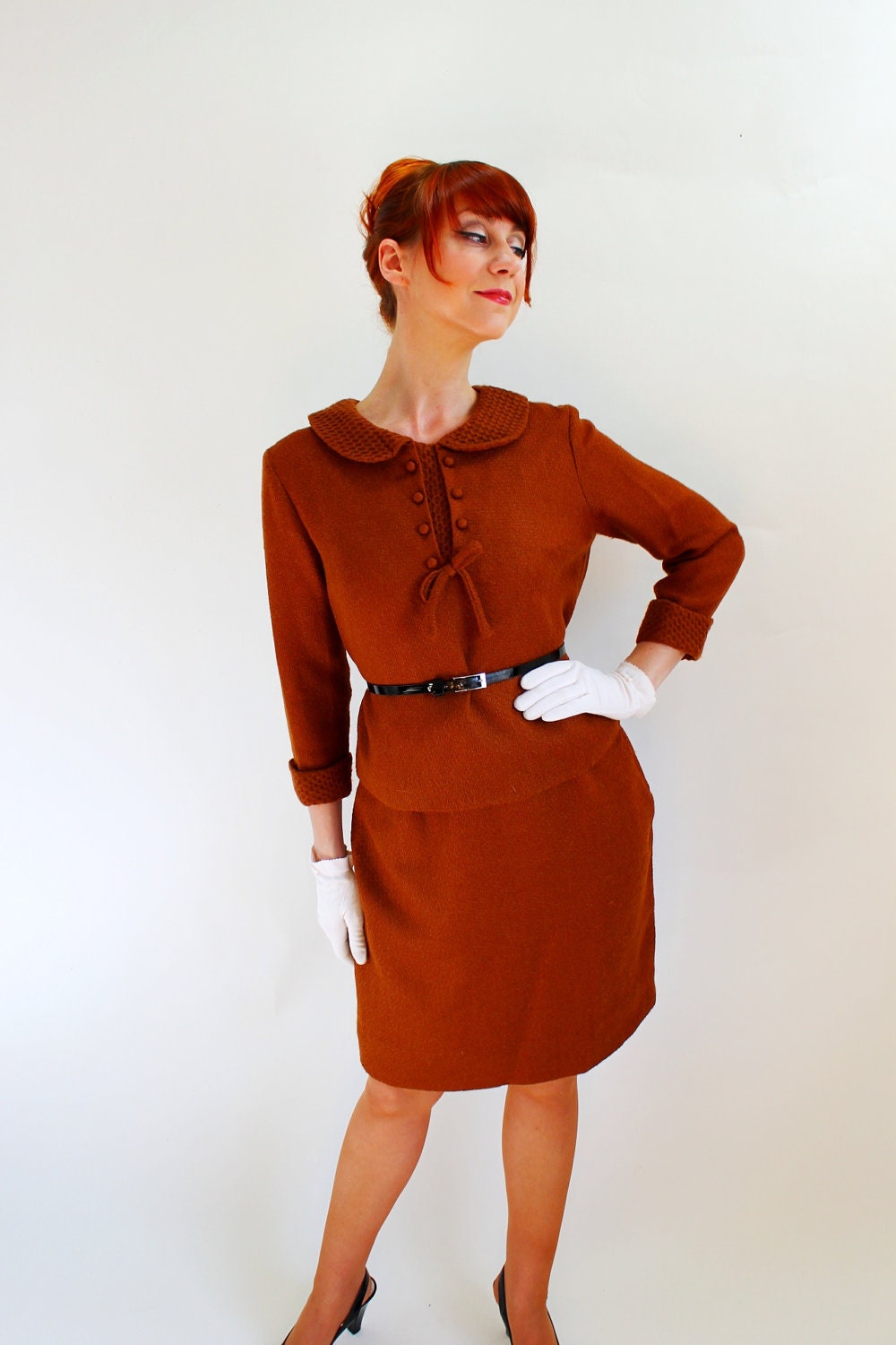 Brown Wool Dress