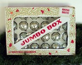 Vintage Shiny Bright Christmas Ornaments Silver Blue