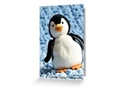 Baby Penguin Toddler Greeting Card Blank Note Card of Fine Art Photograph New Baby Birthday