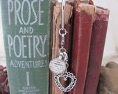Godmother Dictionary Glass Gem Personalized Bookmark with Silver Heart for Mom, Aunt, Cousin, Sister by Kristin Victoria Designs