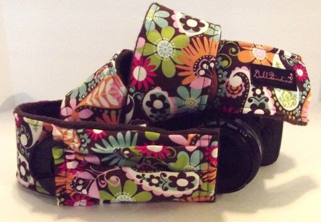 Dollbirdies Camera Strap Sleeve with Elasticized Pocket