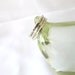 Hammered stacking rings, fine silver set of three, artisan silver rings