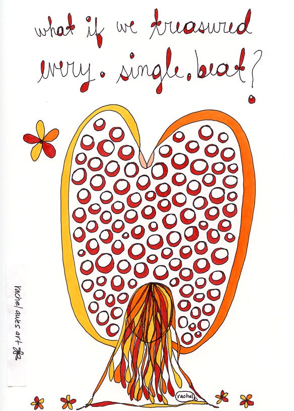 every single beat. colorful print. by rachel awes.