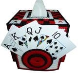 PDF FORMAT    Read  em and Weep     Three Deck Card Holder and Tissue Cover