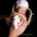 Baseball Crochet Beanie and Booties Set - Newborn through 24 Month Sizes