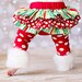 Christmas red green and white striped and polka dot bloomers diaper cover for baby newborn infant toddler girl