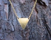 Brass Triangle Necklace