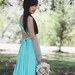 Nantucket Turquoise Tiffany Seafoam Octopus Convertible Infinity Wrap Circle Skirt Dress