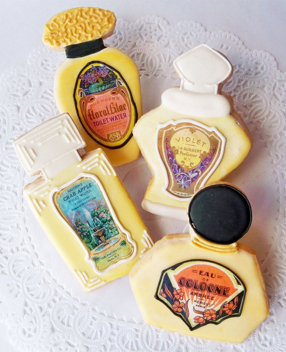 French Perfume Bottle Cookies