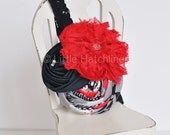 Red, Black, gray, flower, headband, girls, toddlers, babies, photography, photo props, weddings