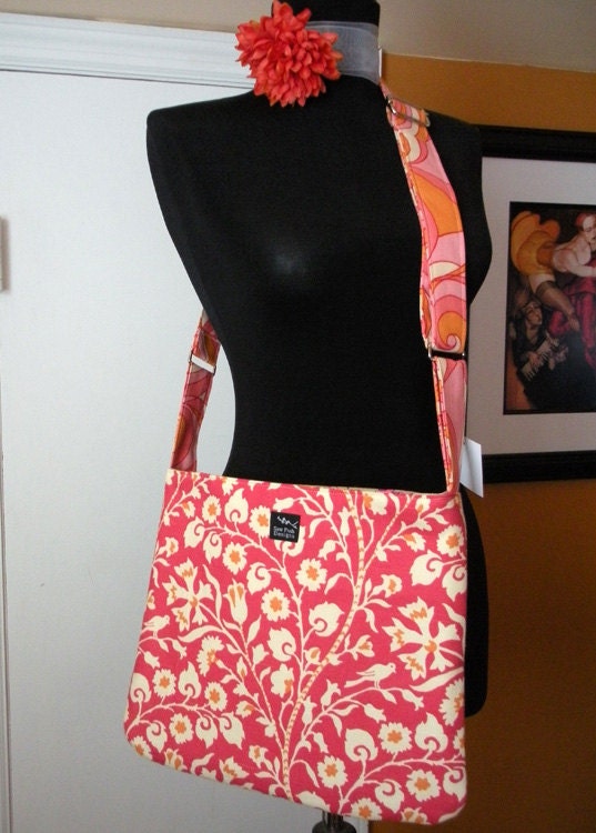 Design your Own Fabric Messenger Shoulder Bag Sling Crossbody Tote Bag Purse
