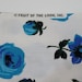 1950s Dress Fabric Vintage Floral Fabric by FRUIT of the LOOM