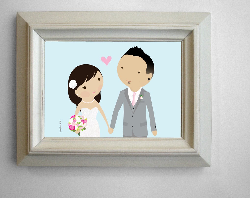 Wedding Cartoon Portrait custom
