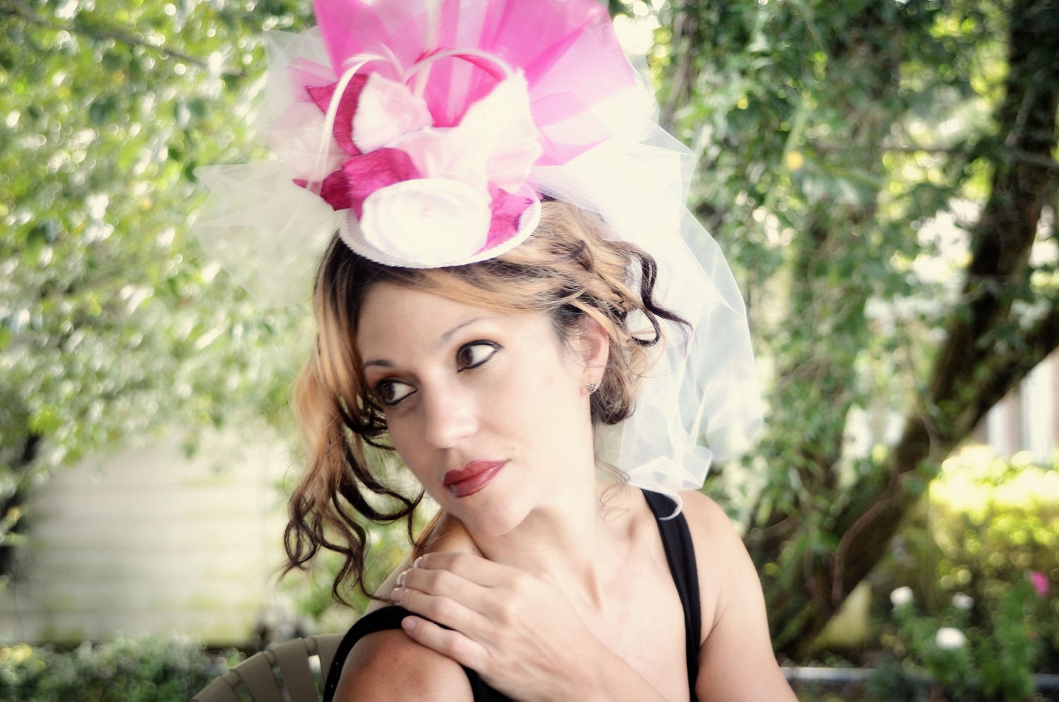 Bride to be Mini top hat fascinator, birthday parties, wedding, Victorian, photos, pageants, holidays, costumes, Halloween
