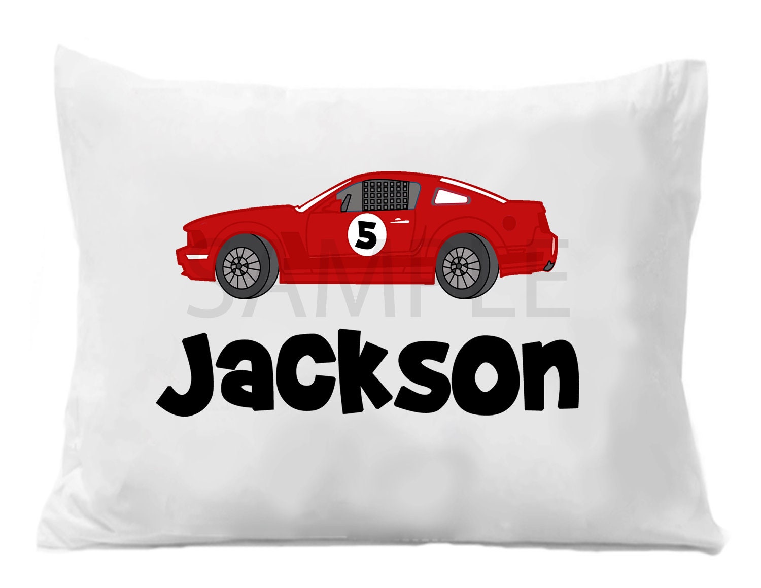 Race Car Personalized Pillow Case Il_170x135