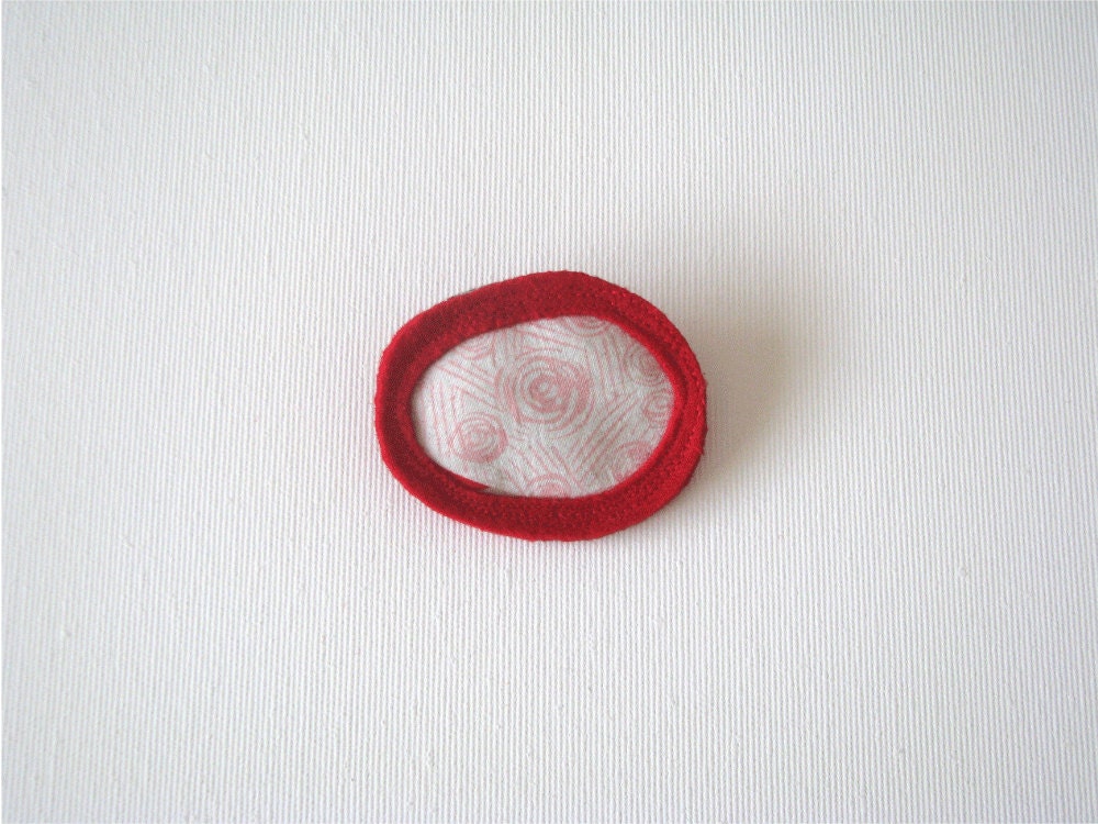 wool felt red pink white - women's accesories - Autumn Winter 2012-2013