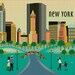 New York City Central Park Daytime Scenery - Travel Destination Wall Art Poster Print - style E8-O-CP