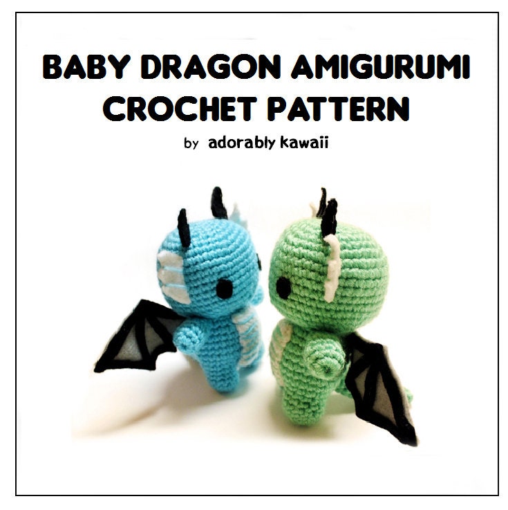 Baby Dragon Amigurumi - PDF Crochet Pattern