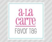 A-LA-CARTE - favor tags - Petite Party Studio Il_170x135