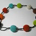 Large Gum Ball Size Beaded Bead Necklace