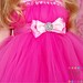 Barbie Inspired Costume Tutu Dress 12months-5t matching hair bow Birthday, Halloween, etc THE ORIGINAL