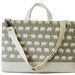 15" Macbook or Laptop bag with handles and detachable shoulder strap- Gray elephant -Ready to ship
