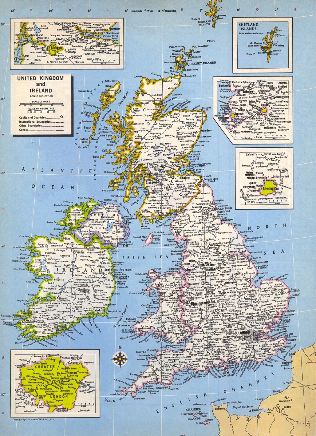 Ireland England Map