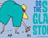 Do the Sea Glass Stoop T-Shirt - Light Blue Lg