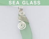 Seafoam Green Sea Glass Pendant