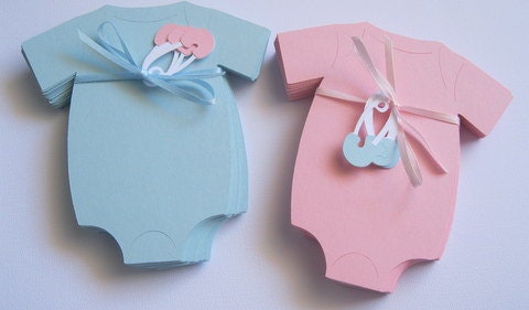 20 Baby Onesie 4.5" Diecuts  For Banners And Garland Baby Advice Cards