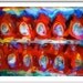 TIDE LAUNDRY DETERGENT - Giclee of Pop Art Abstract Expressionism Painting - Free Shipping in U S A - red, white and blue