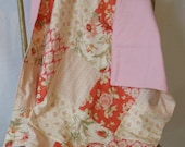Baby Girl Patchwork Blanket Pink and Coral - Ready to Ship