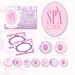 SPA Girl Custom Printable Party set