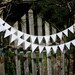 Simply Pretty White Wedding Bunting Flag Set- 2 strands