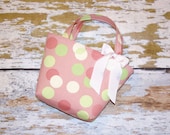 Pastel Polka Dot Toddler Tote - Can Be Personalized