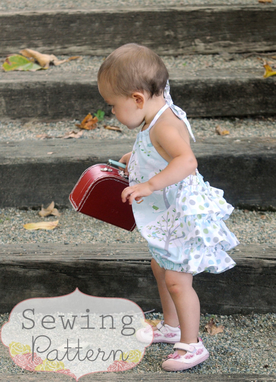 Rosy Romper (Size 3/6 months to Size 3T) PDF Sewing Pattern and Tutorial