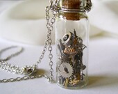 Time Capsule - Time Machine Loose Parts. vial necklace