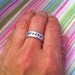 SALE TODAY....NEW-Personalizd Stack-Able Rings...Hand Stamped