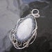 Burro Creek Pastelite Beaded and Sterling Wrapped Pendant