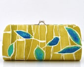 Bamboo Thicket in Citron ..Small Clutch Purse