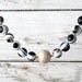 Black & White Striped Agate Necklace, Big Necklace, Statement Jewelry, Santorini Black Jewelry, High Fashion Contemporary Necklace 2013